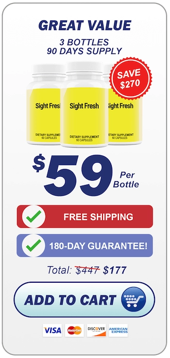 Sight Fresh 3 bottle pack $59 per bottle
